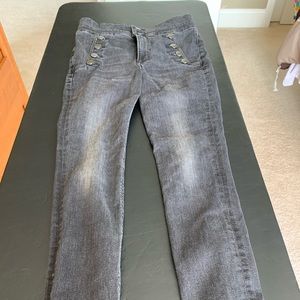 Express Super High Rise Denim Perfect Ankle Jegging